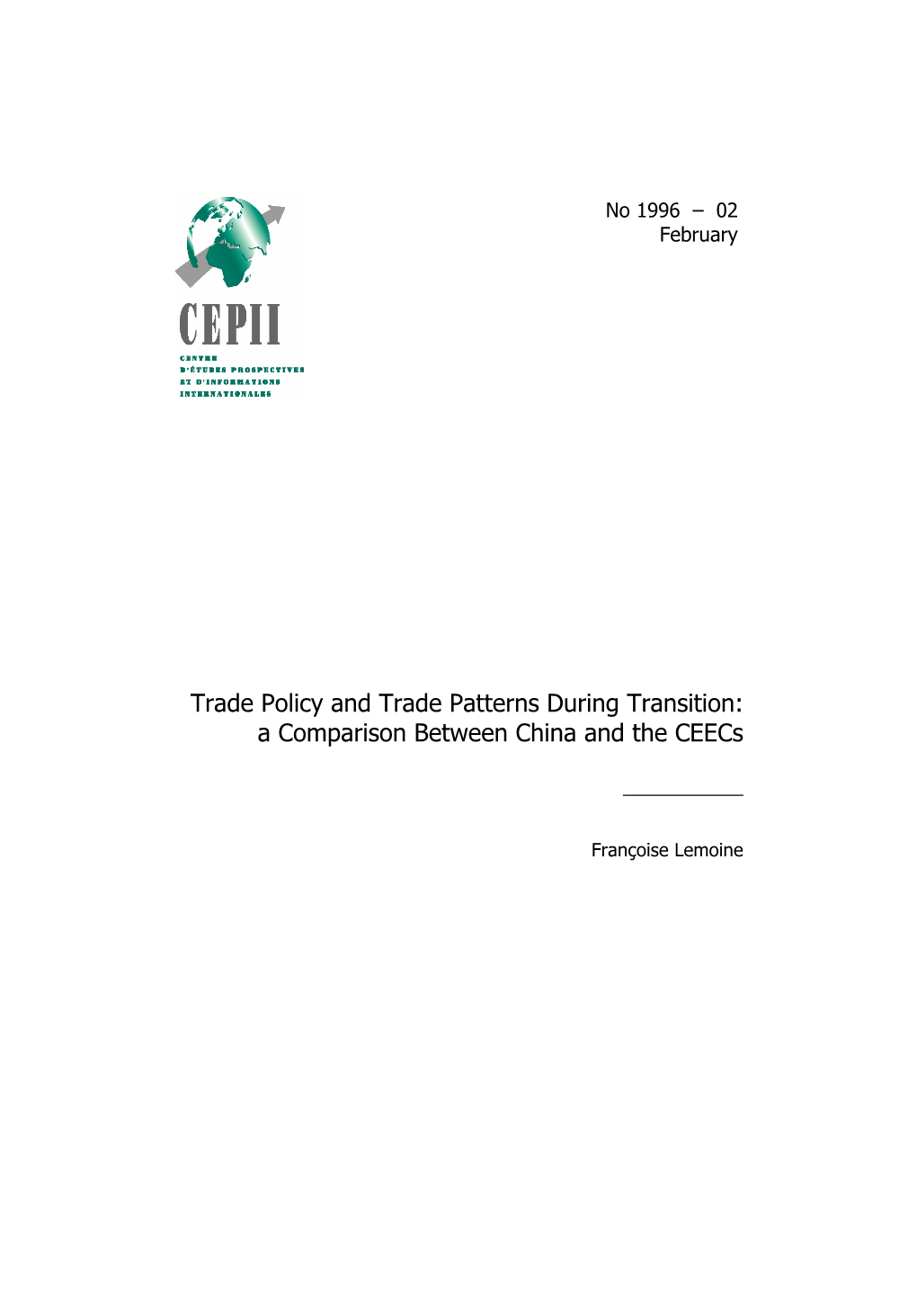 A Comparison Between China and the Ceecs