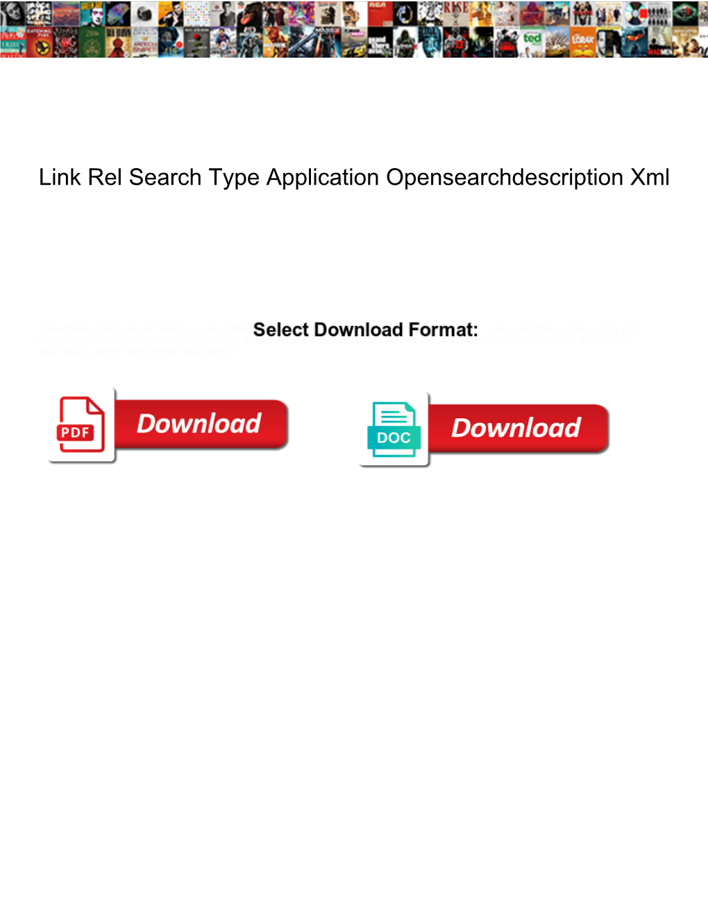 Link Rel Search Type Application Opensearchdescription Xml