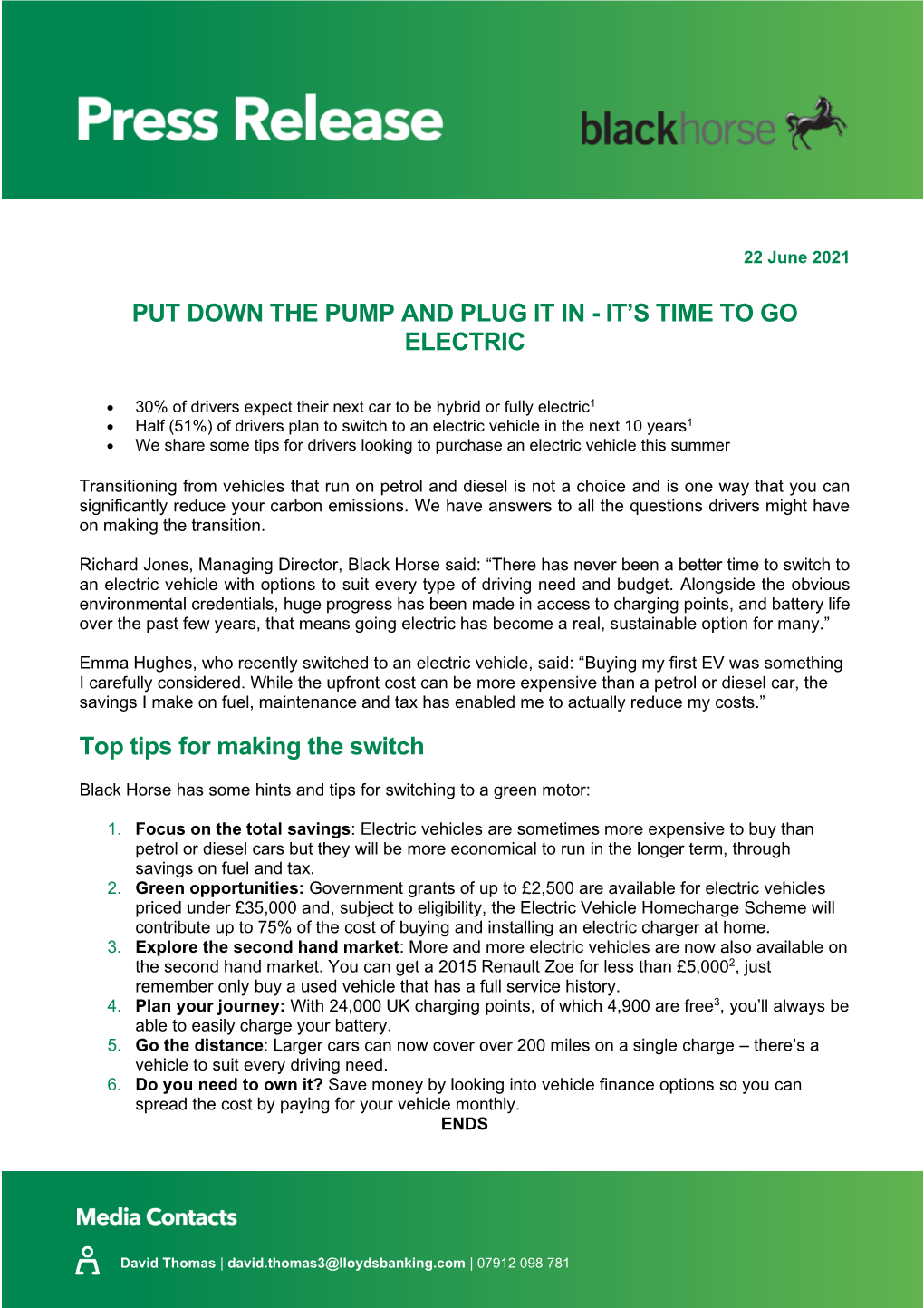 Top Tips for Buying an Electric Vehicle