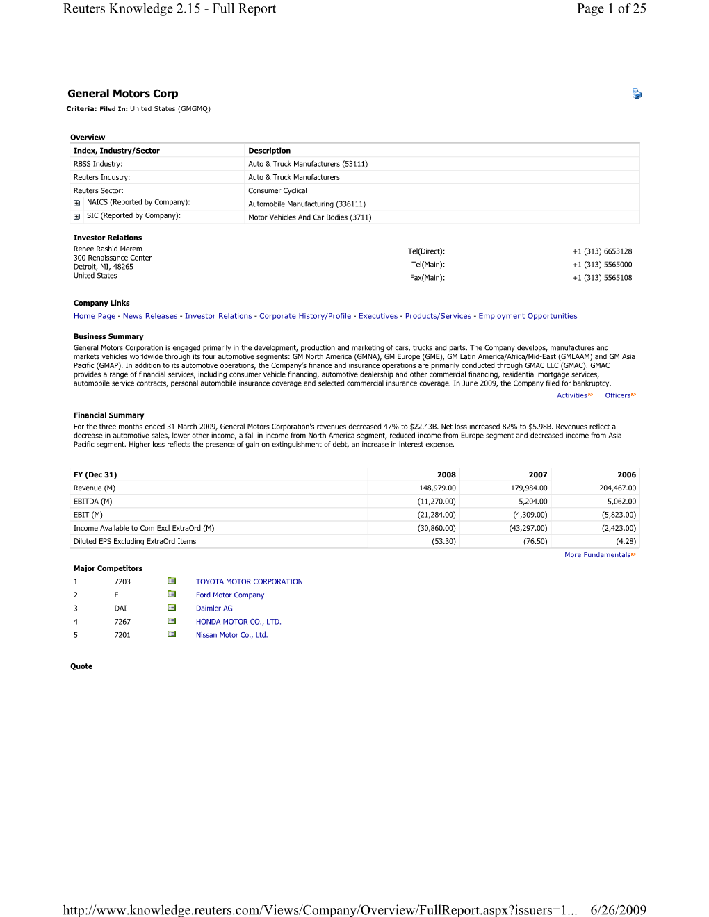 Page 1 of 25 Reuters Knowledge 2.15