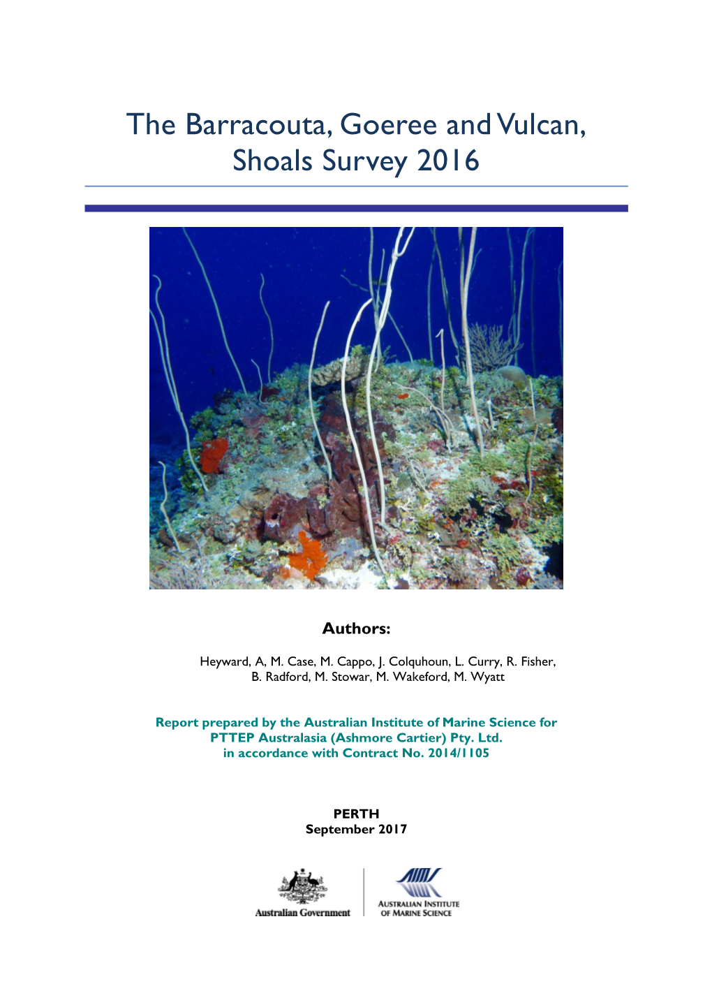 The Barracouta, Goeree and Vulcan, Shoals Survey 2016