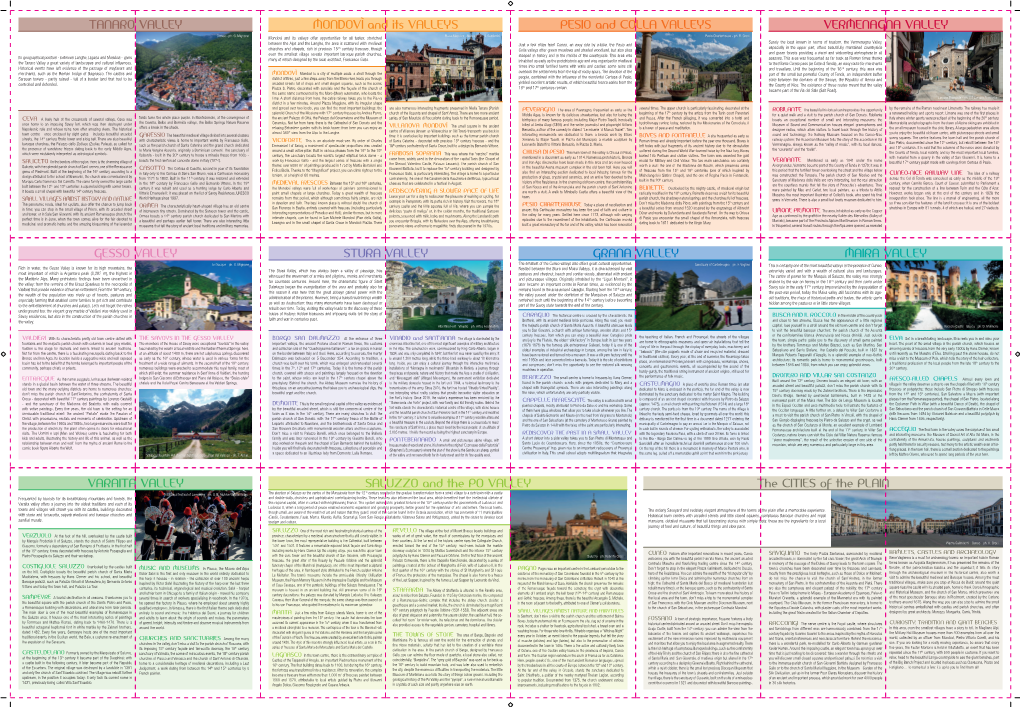 MONDOVÌ and Its VALLEYS PESIO and COLLA VALLEYS VERMENAGNA VALLEY Ormea - Ph