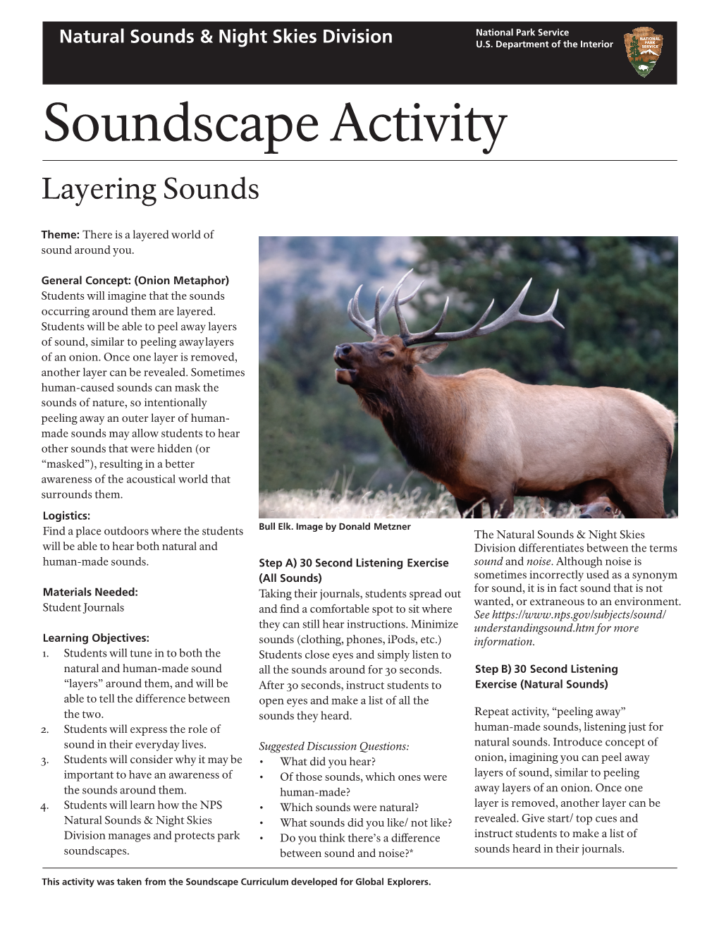 Soundscape Activity: Layering Sounds