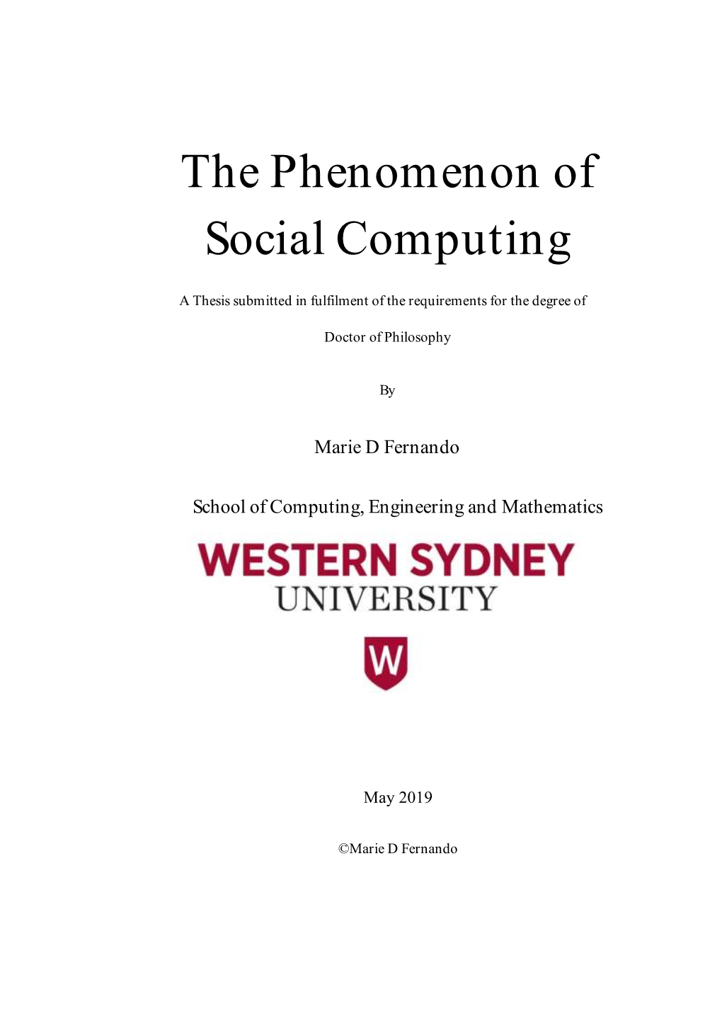 The Phenomenon of Social Computing