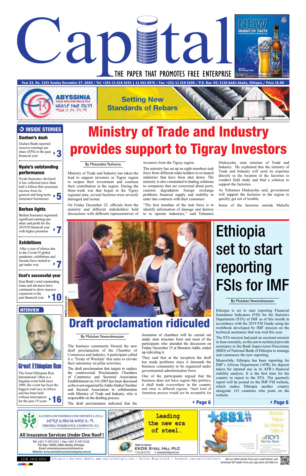 Ethiopia Set to Start Reporting Fsis For