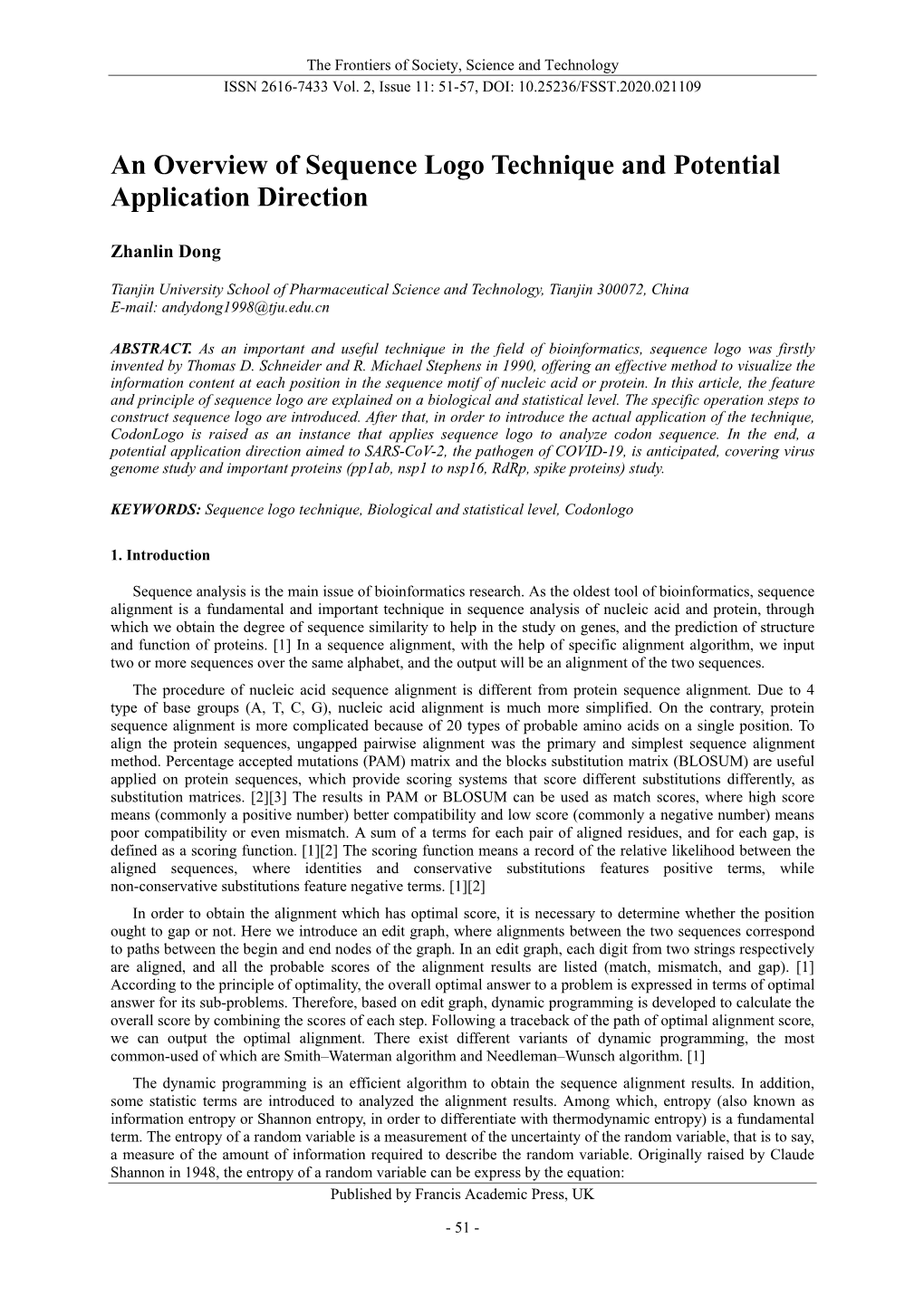 An Overview of Sequence Logo Technique and Potential Application Direction