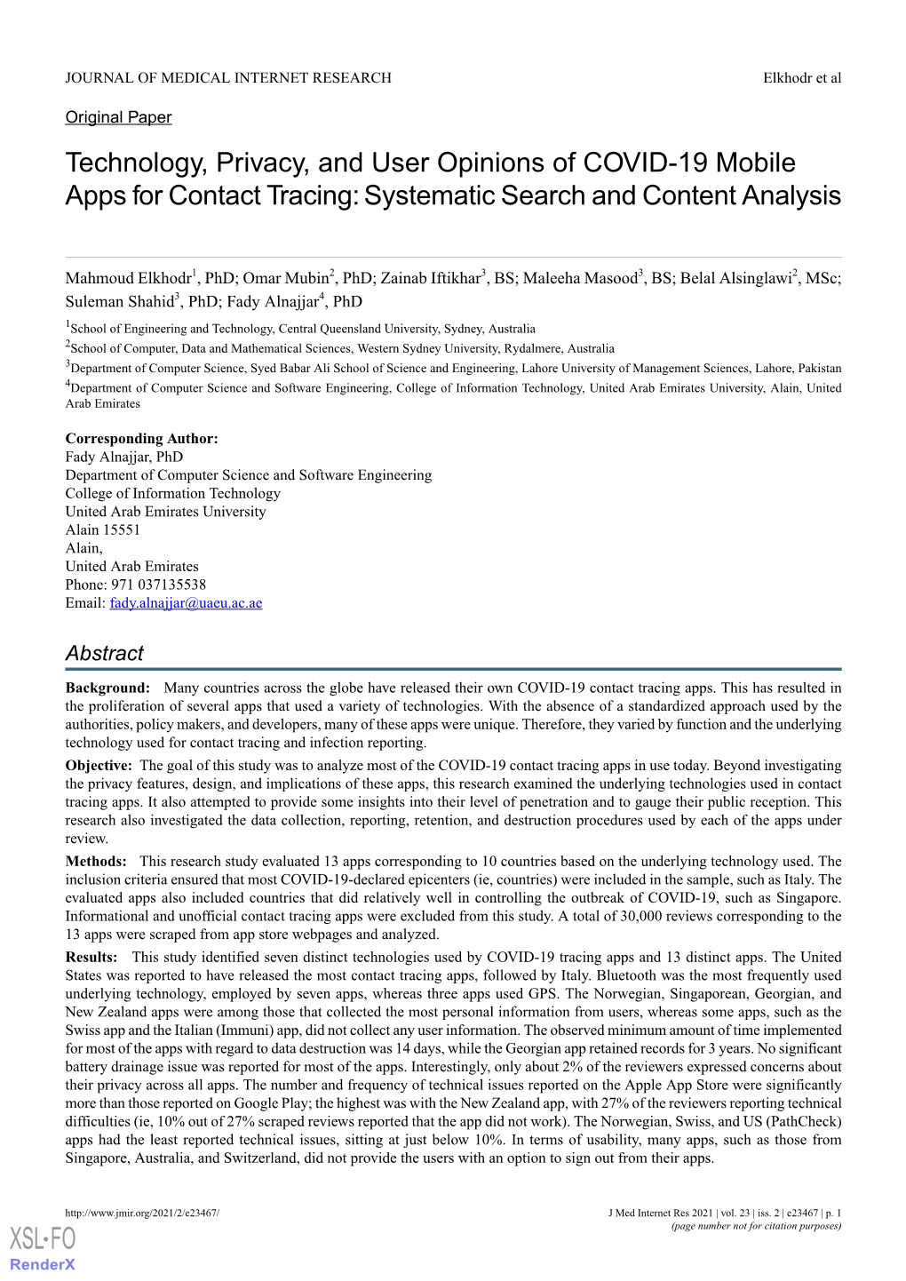Technology, Privacy, and User Opinions of COVID-19 Mobile Apps for Contact Tracing: Systematic Search and Content Analysis