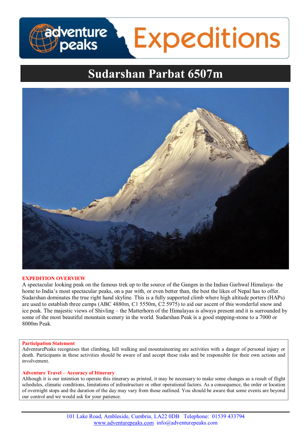 Sudarshan Parbat 6507M