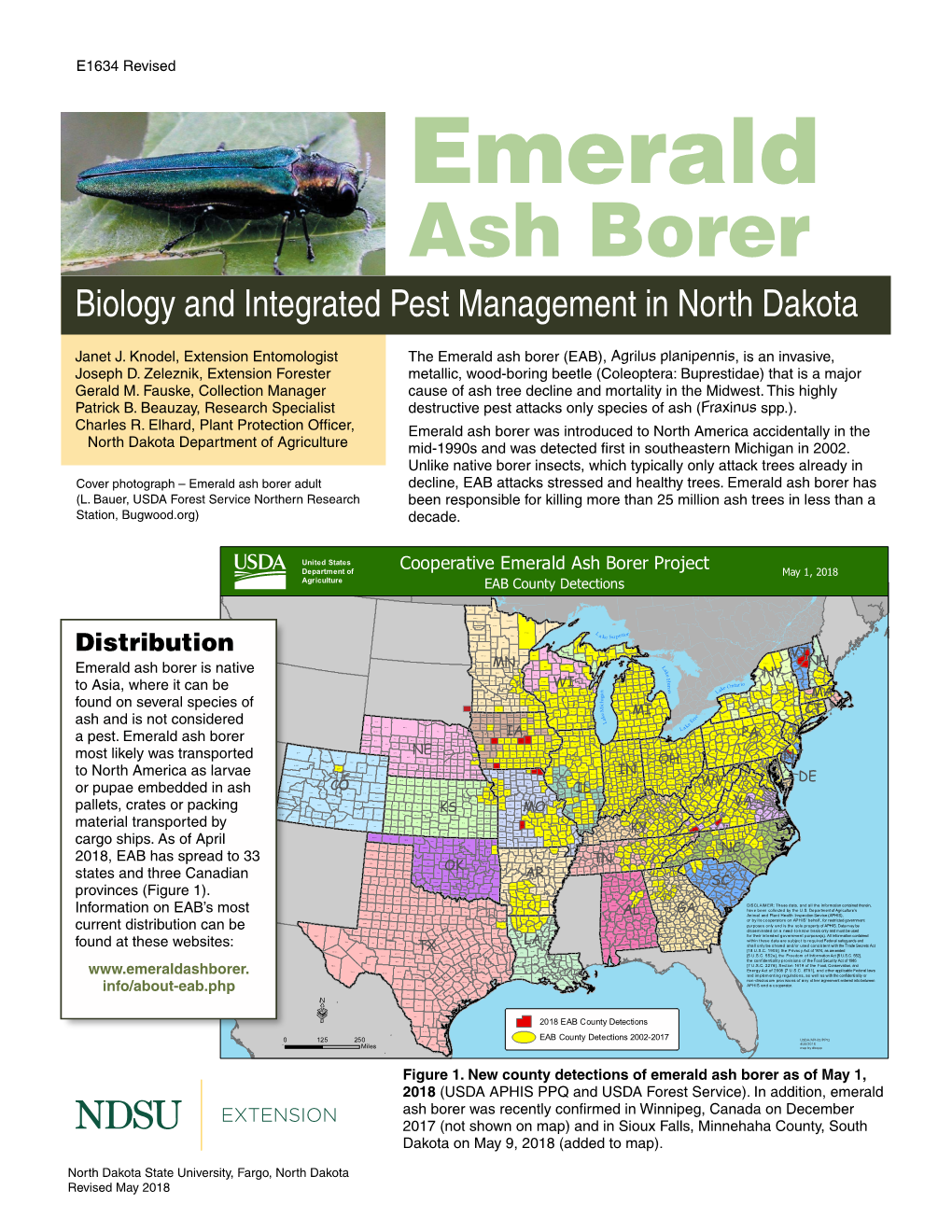 E1634 Emerald Ash Borer: Biology and Integrated Pest Management In