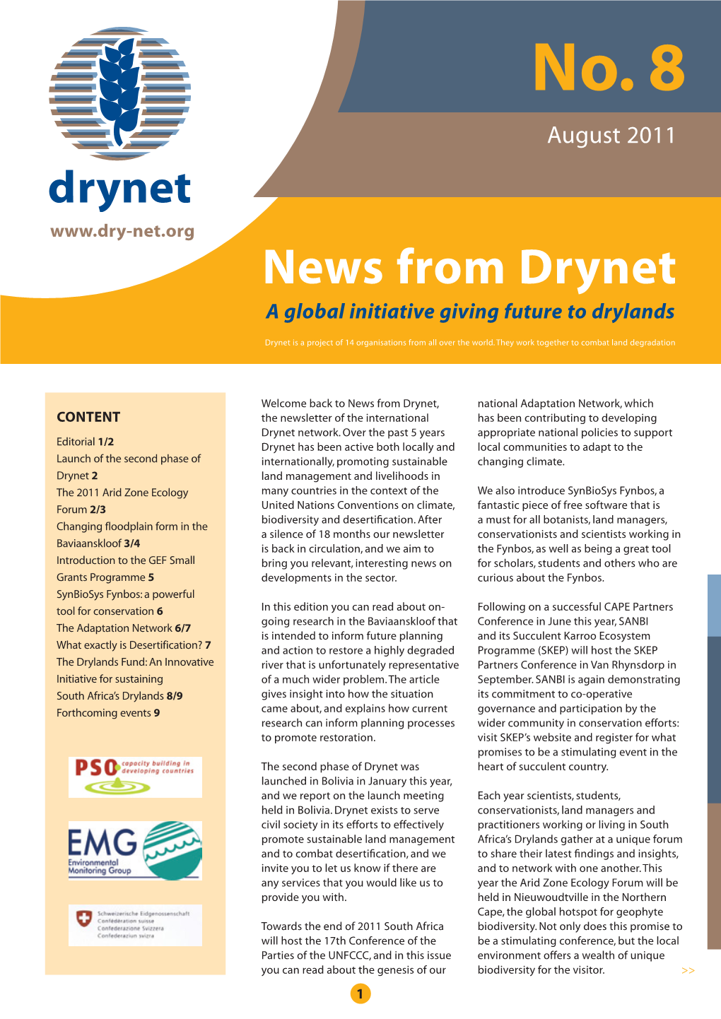 News from Drynet a Global Initiative Giving Future to Drylands