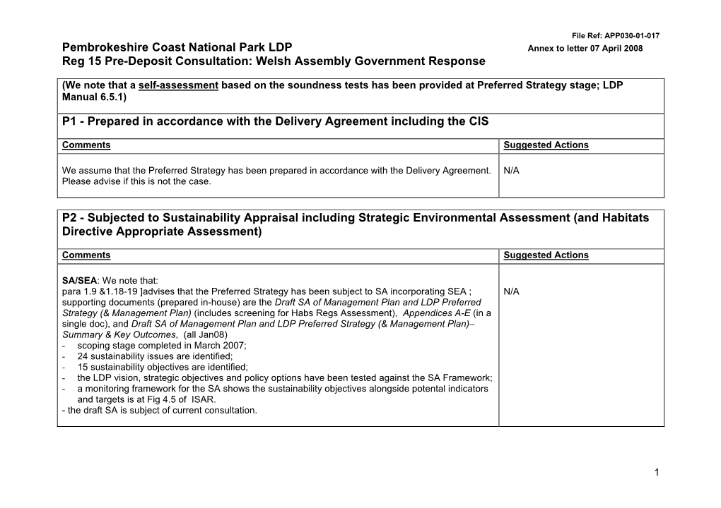 15 Welsh Government Response to Pembrokeshire Coast National Park , File Type