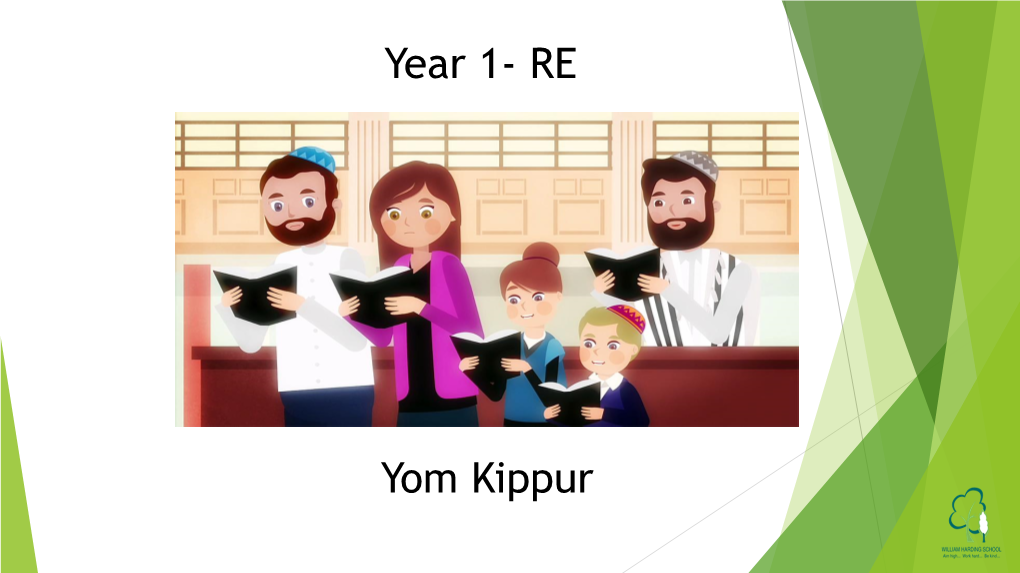 Year 1- RE Yom Kippur