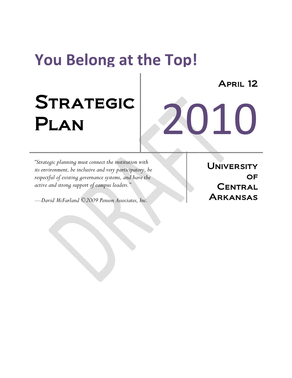 Strategic Plan 2010