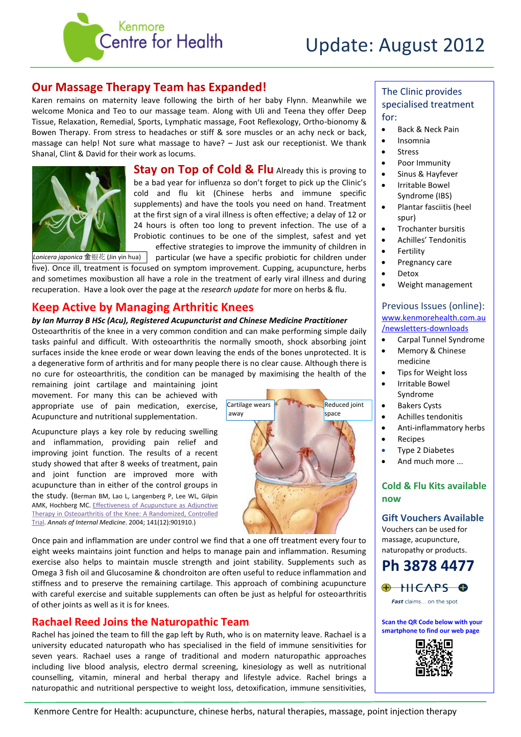 Newsletter August 2012