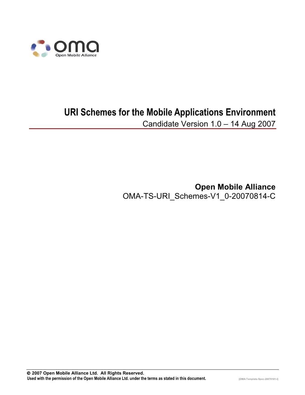 OMA Specification