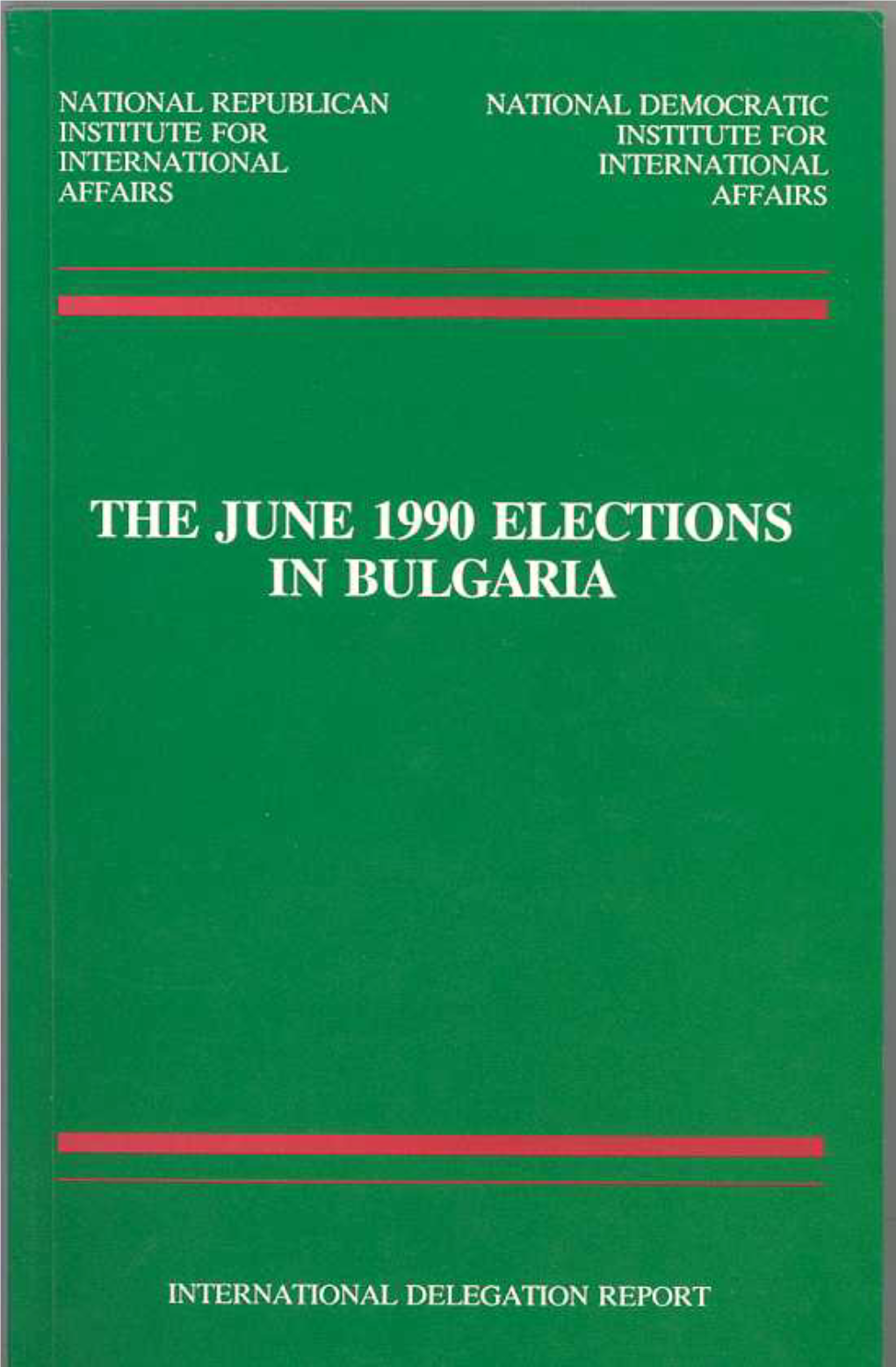 Bulgaria's 1990 Parliamentary Elections