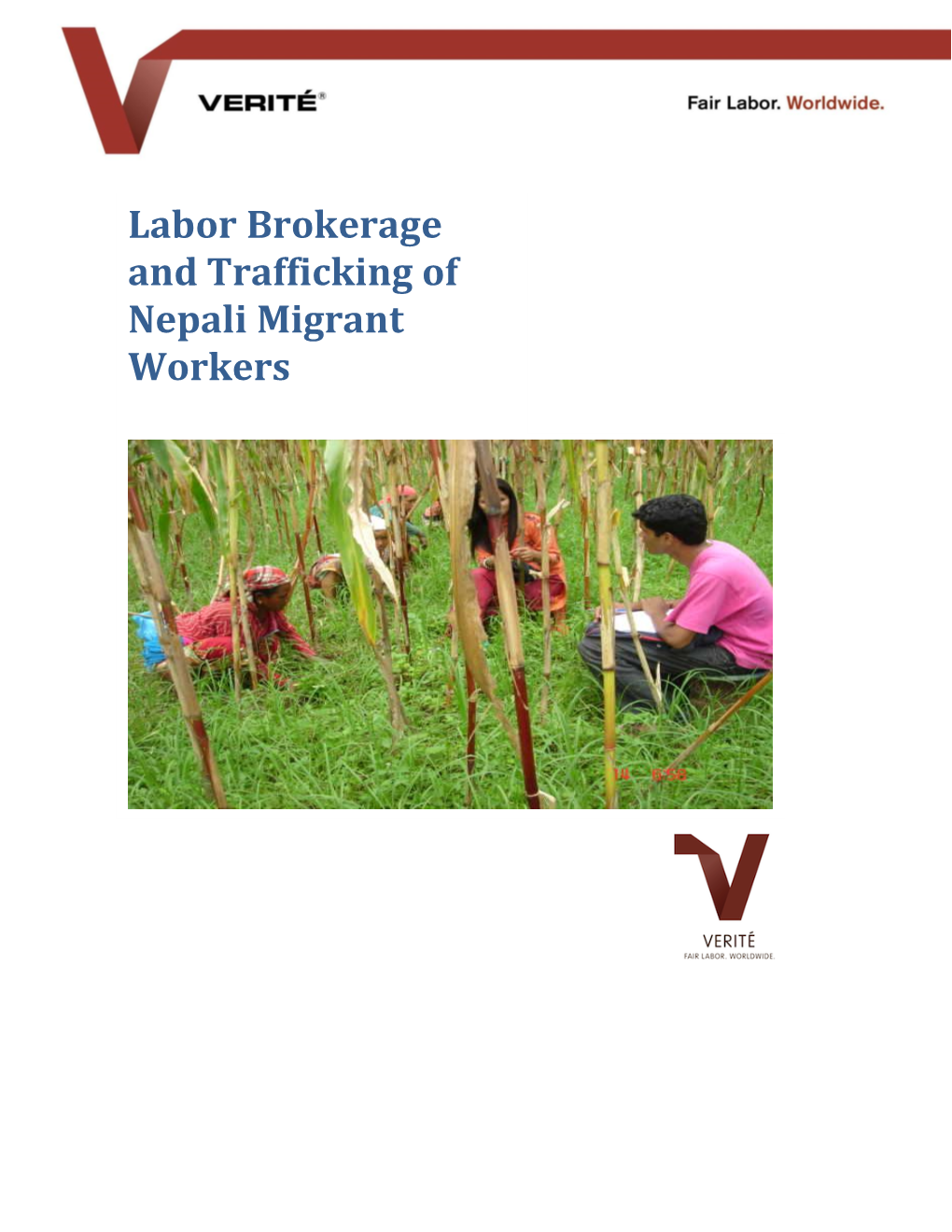 Labor Brokerage and Trafficking of Nepali Migrant Workers