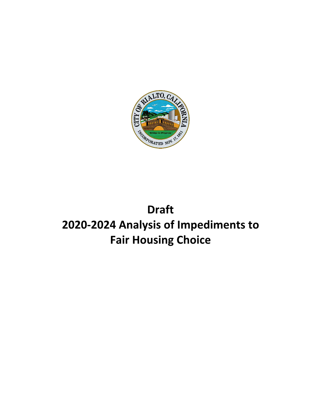 Draft 2020-2024 Analysis of Impediments to Fair Housing Choice