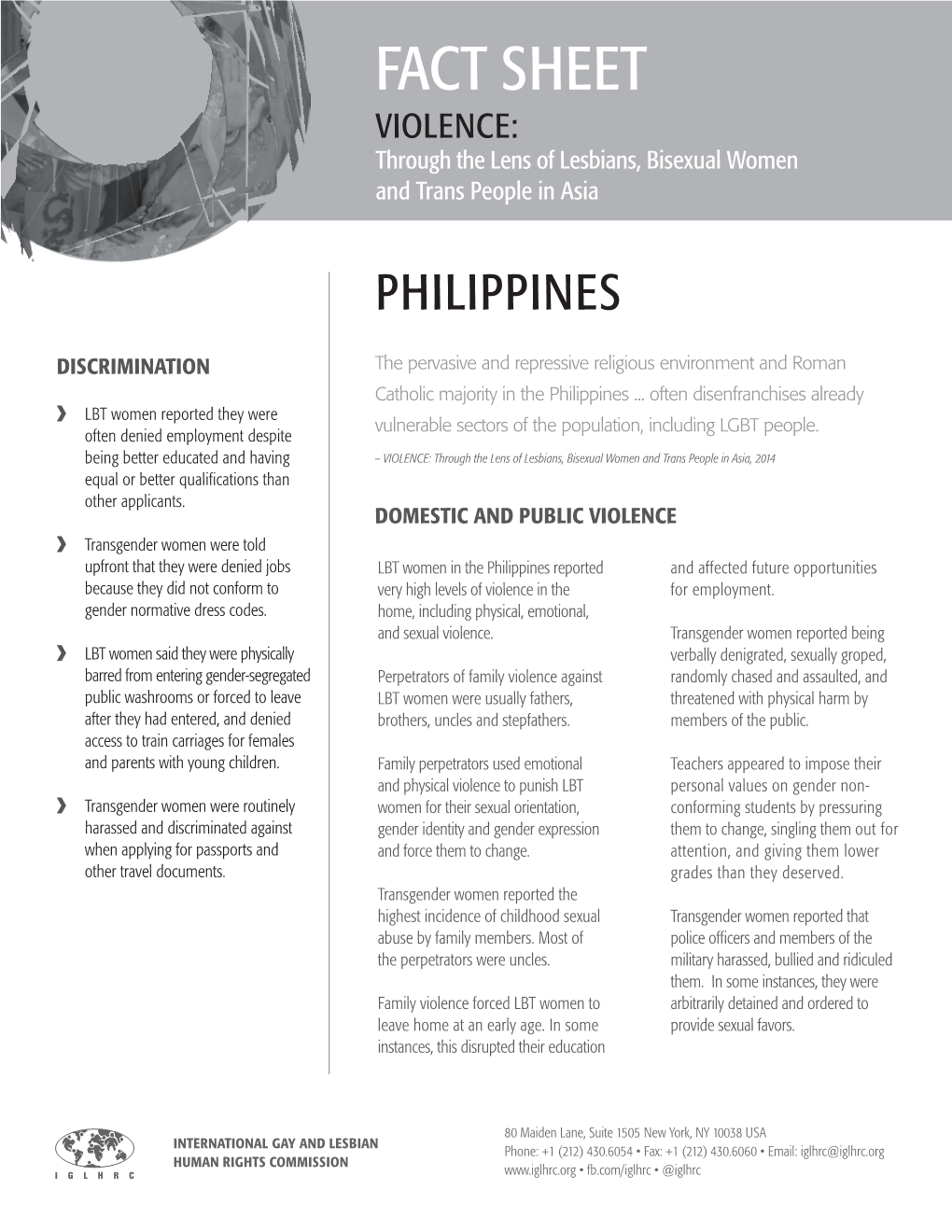 Fact Sheet: Philippines