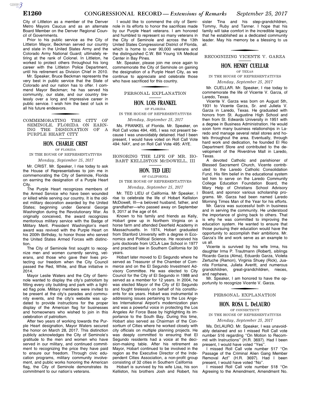 CONGRESSIONAL RECORD— Extensions Of