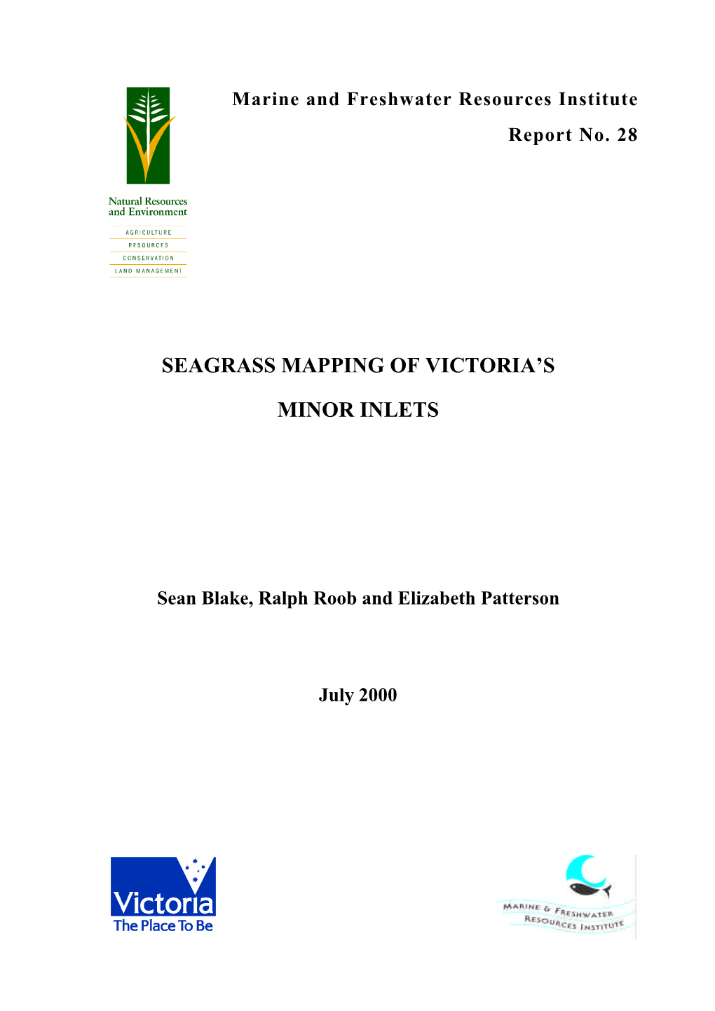 Seagrass Mapping of Victoria's Minor Inlets