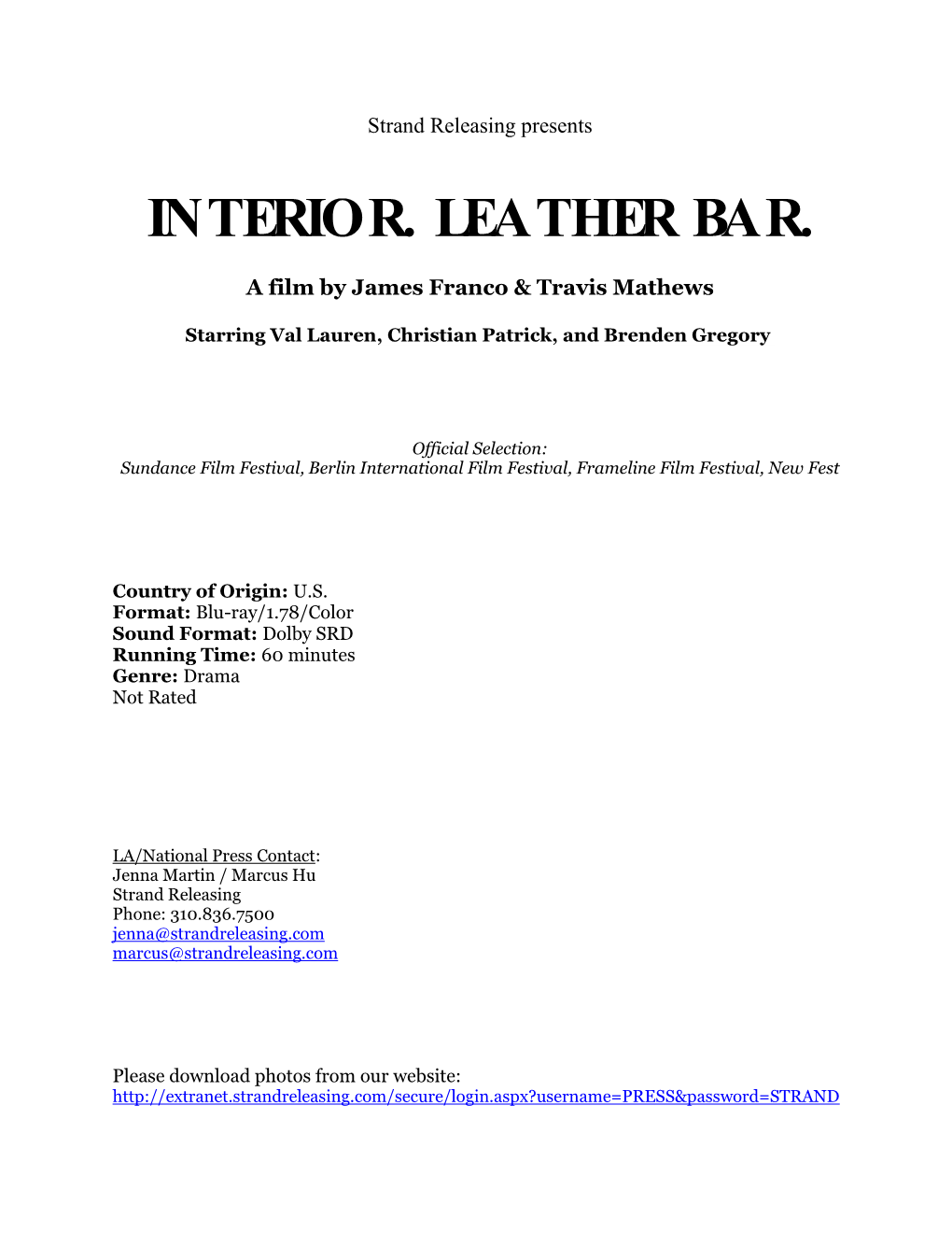 Interior. Leather Bar