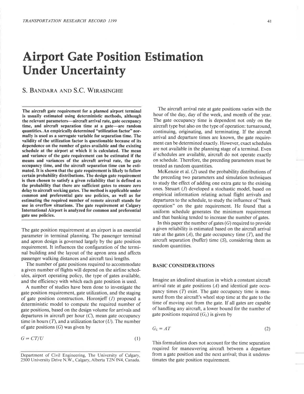 Airport Gate Position Estimation Under Uncertainty