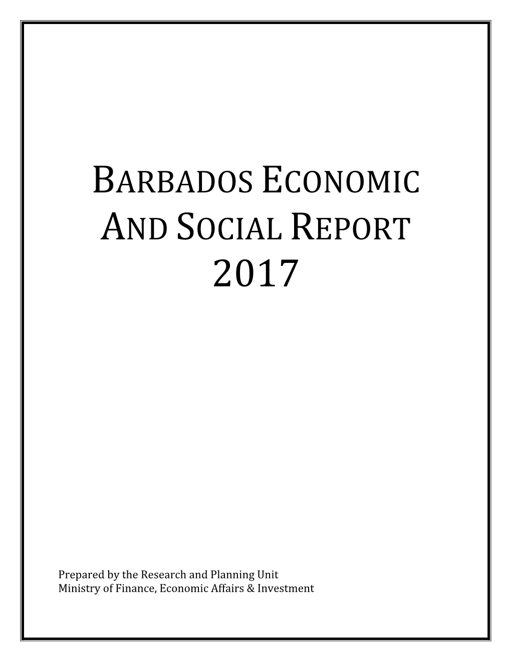 Barbados Economic and Social Report 2017