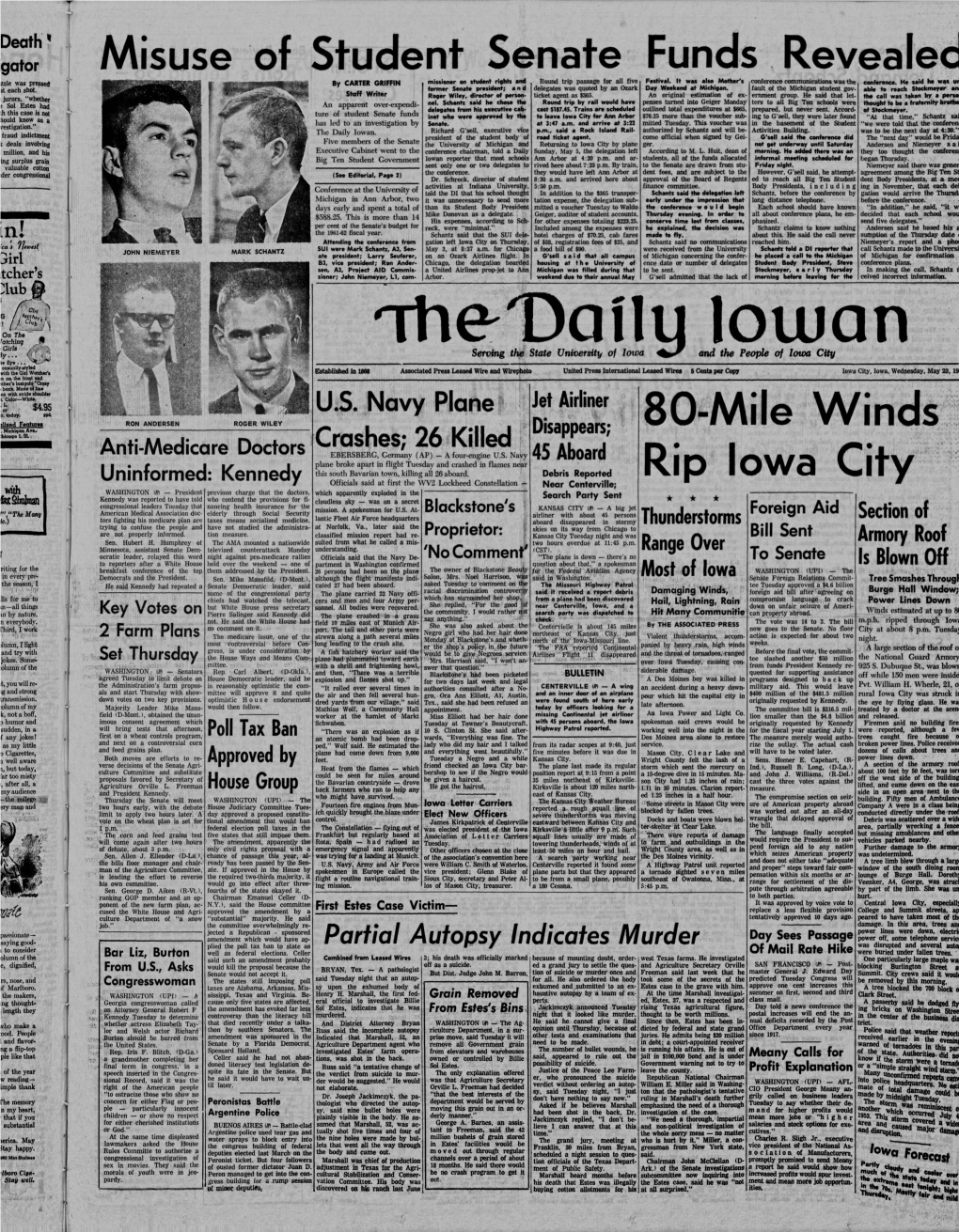 Daily Iowan (Iowa City, Iowa), 1962-05-23