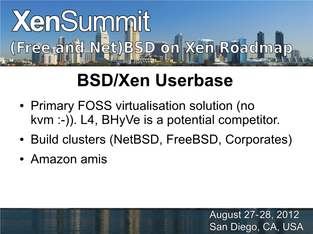 BSD/Xen Userbase