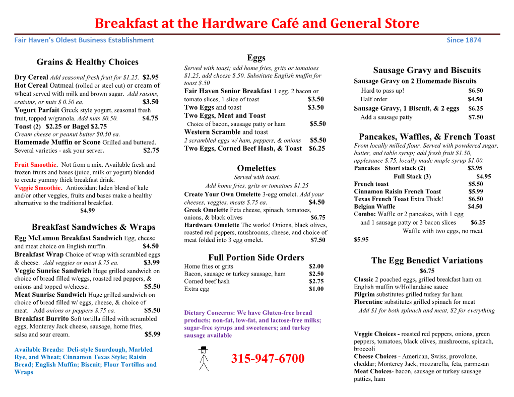 Hardware Café and General Store