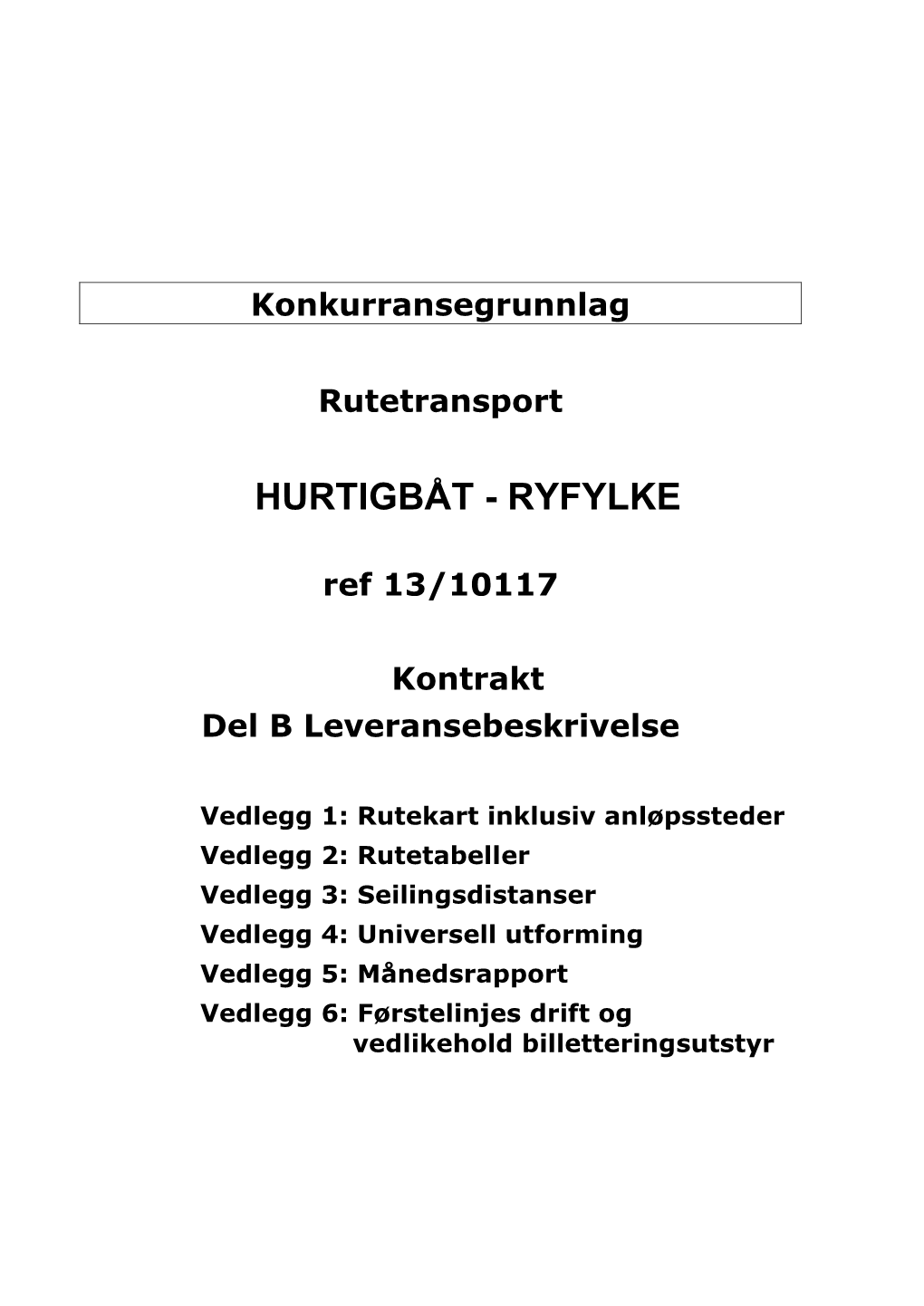 Hurtigbåt - Ryfylke