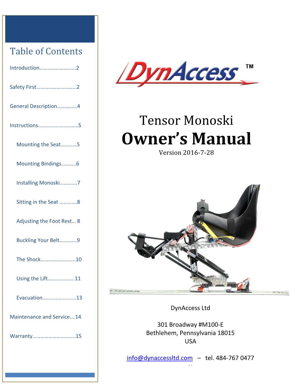 Owner's Manual