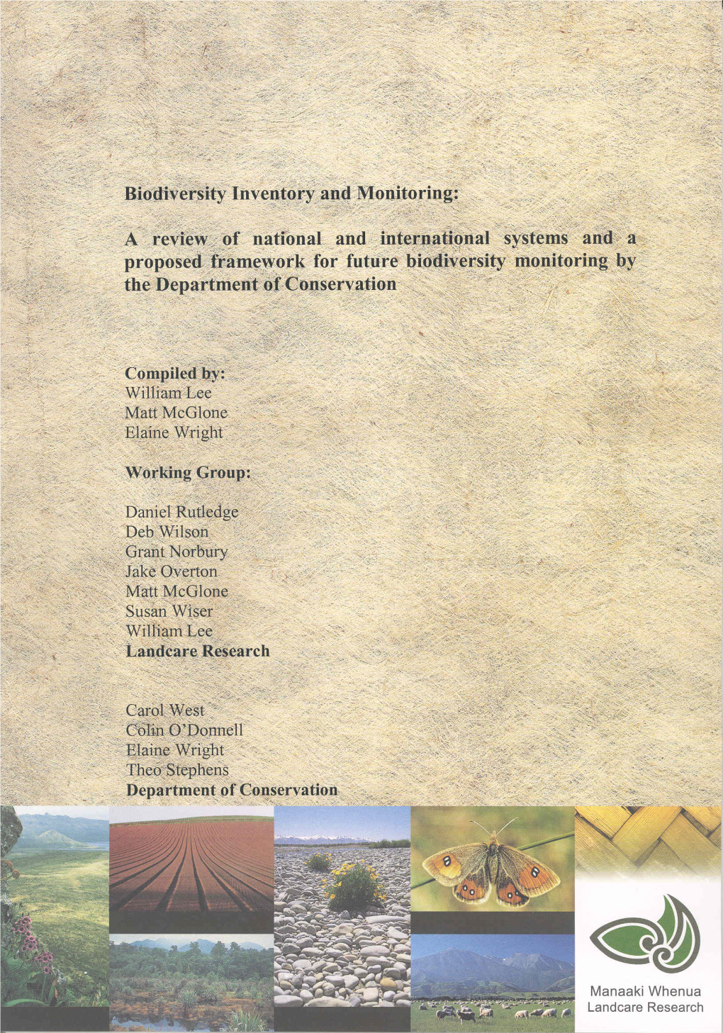Biodiversity Inventory and Monitoring:A Review of National And