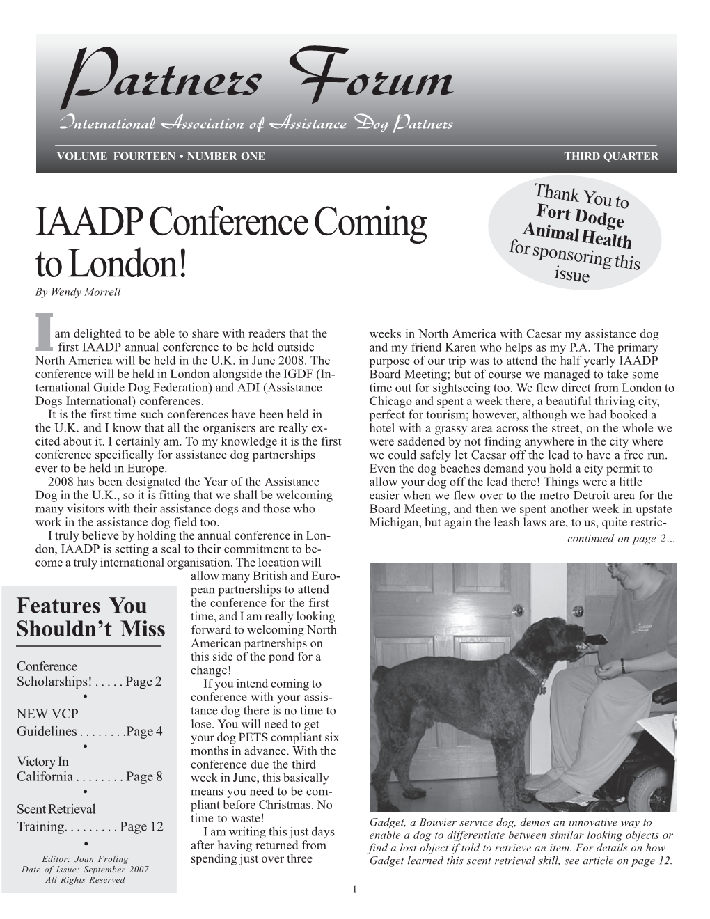 IAADP Conference Coming to London!