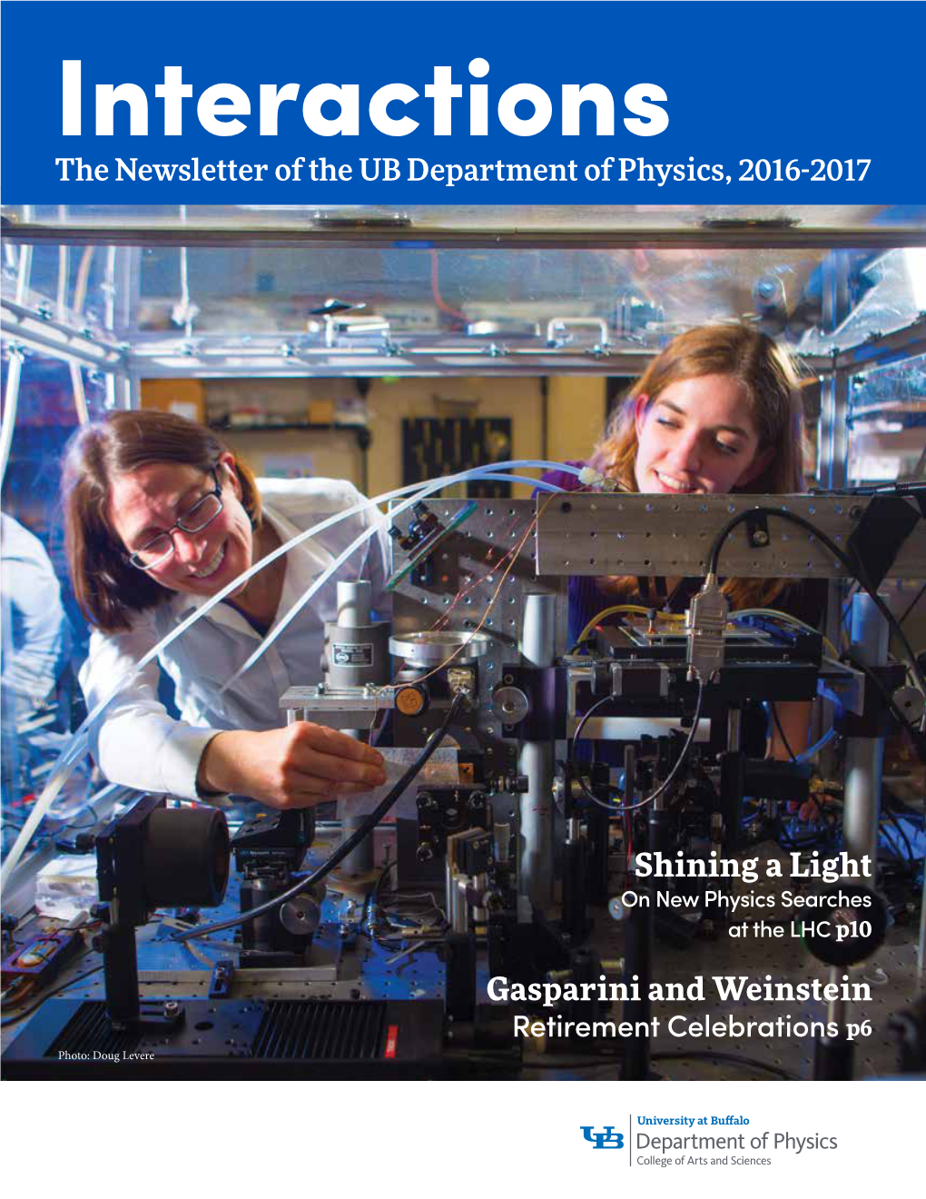 The Newsletter of the UB Department of Physics, 2016-2017