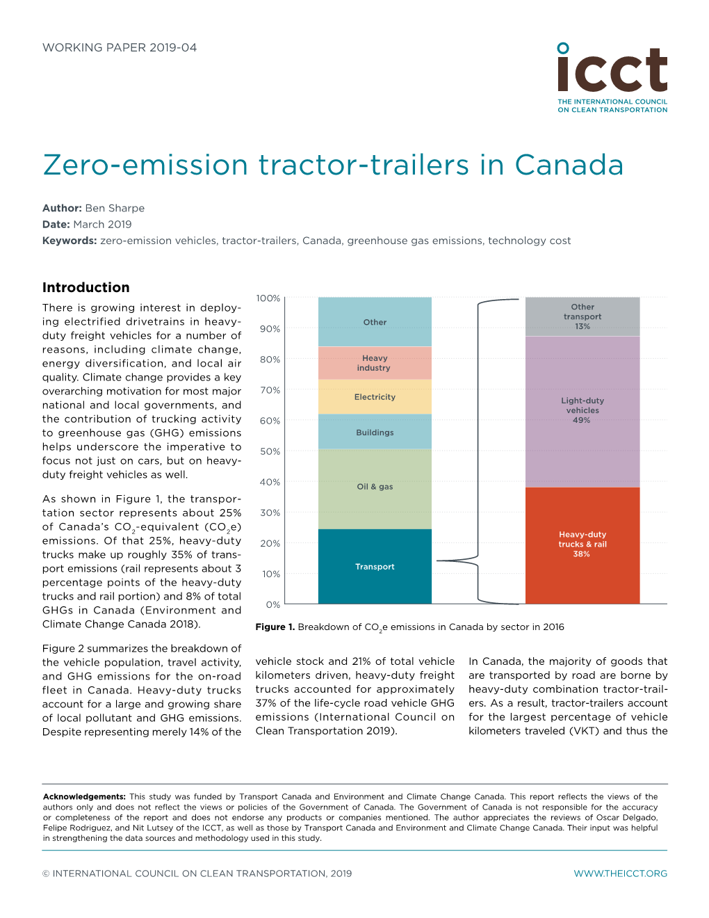 Zero-Emission Tractor-Trailers in Canada