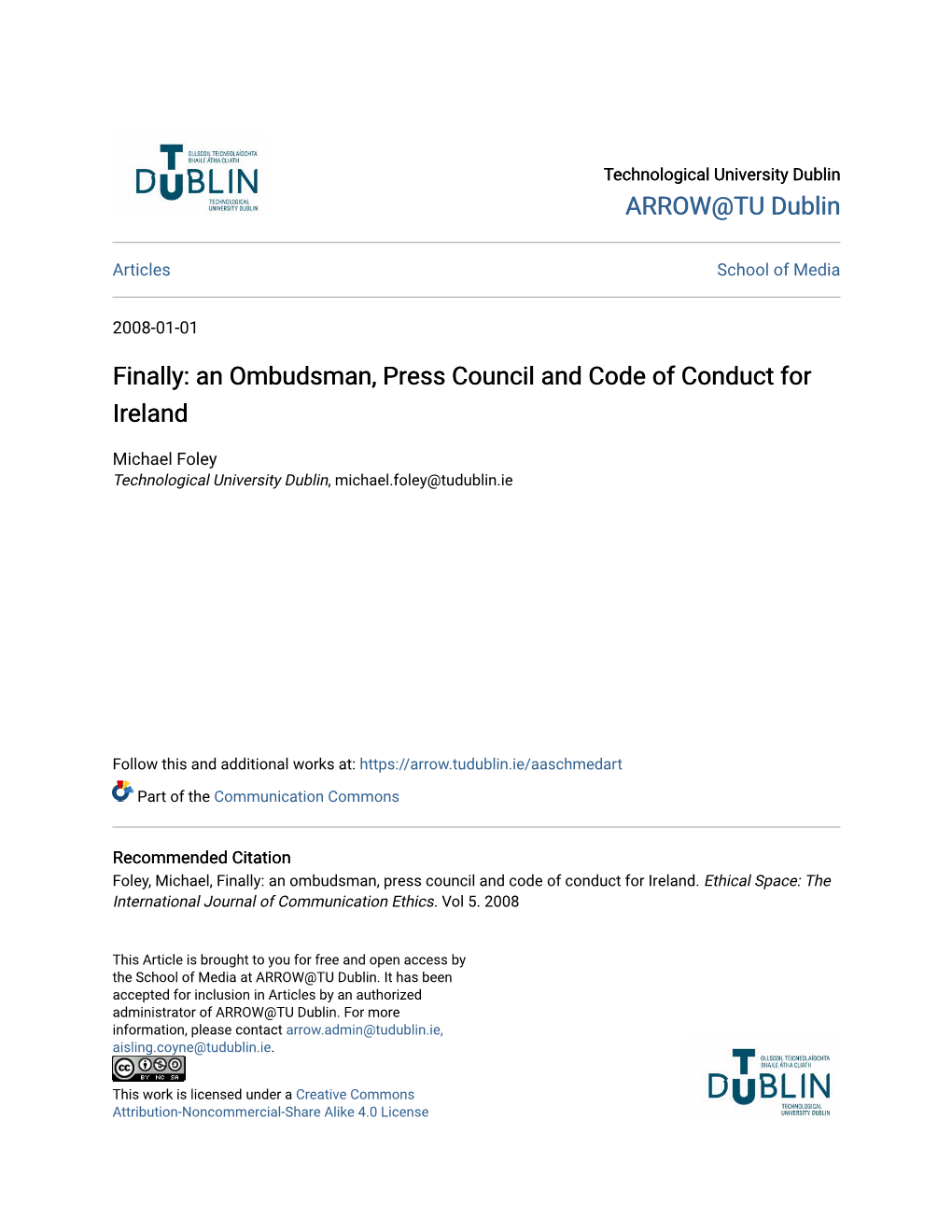 An Ombudsman, Press Council and Code of Conduct for Ireland