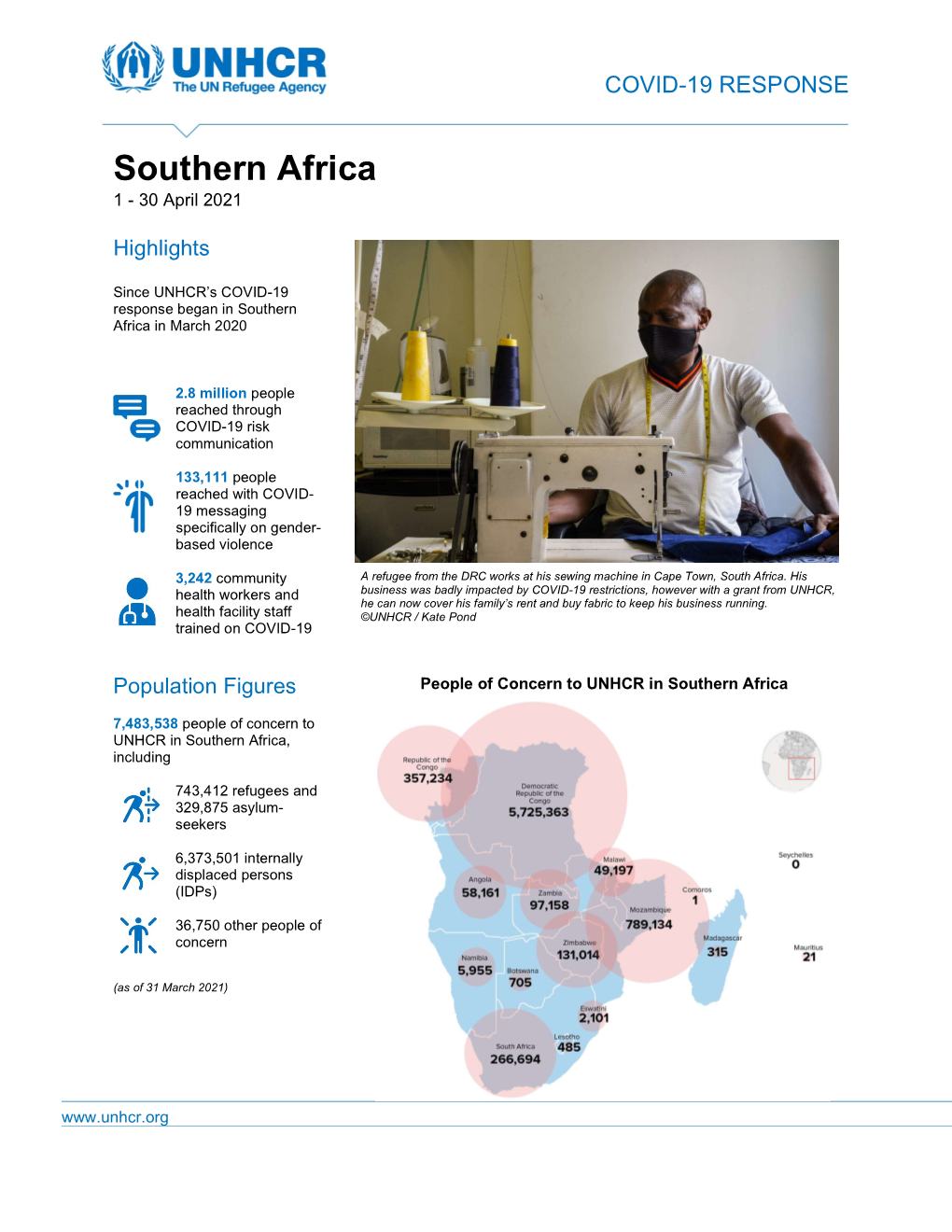 Southern Africa 1 - 30 April 2021