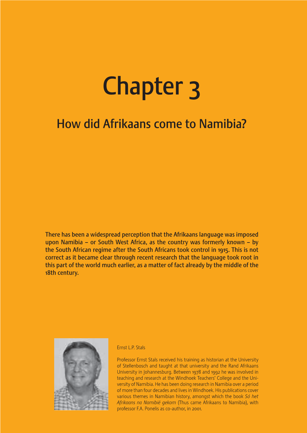 3. How Did Afrikaans Come to Namibia?