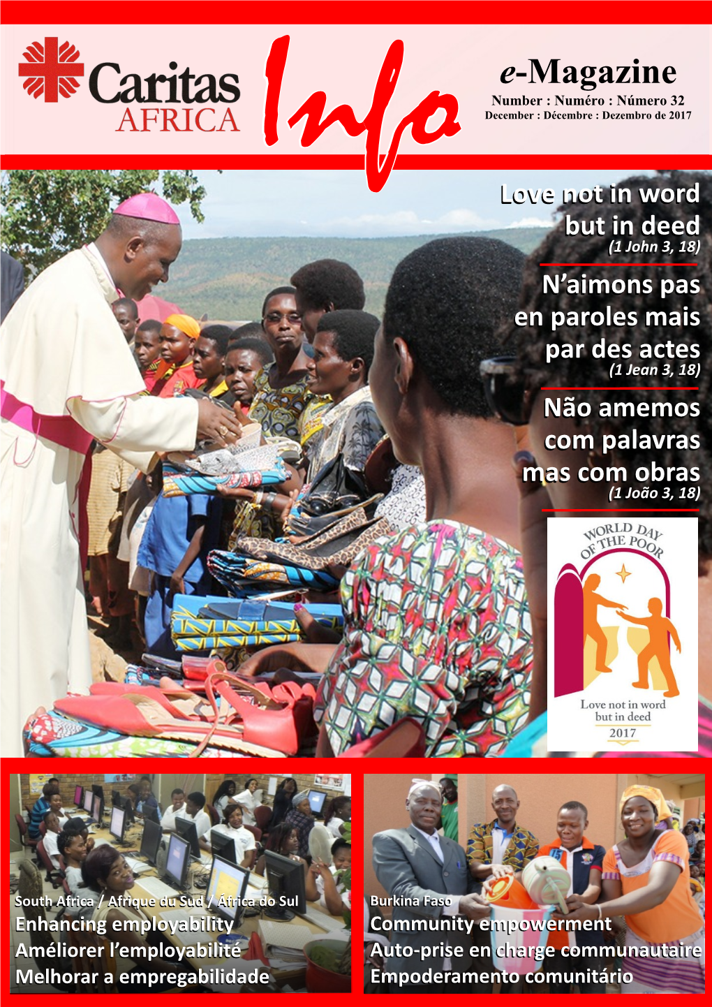 Pope Francis / Première Journée Mondiale Des Pauvres: Le Pape François: « Prendre Soin Des Way in Burkina Faso