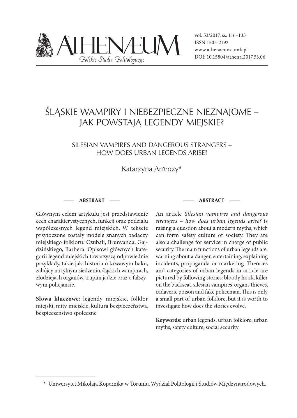 Śląskie Wampiry I Niebezpieczne Nieznajome – Jak Powstają Legendy Miejskie?