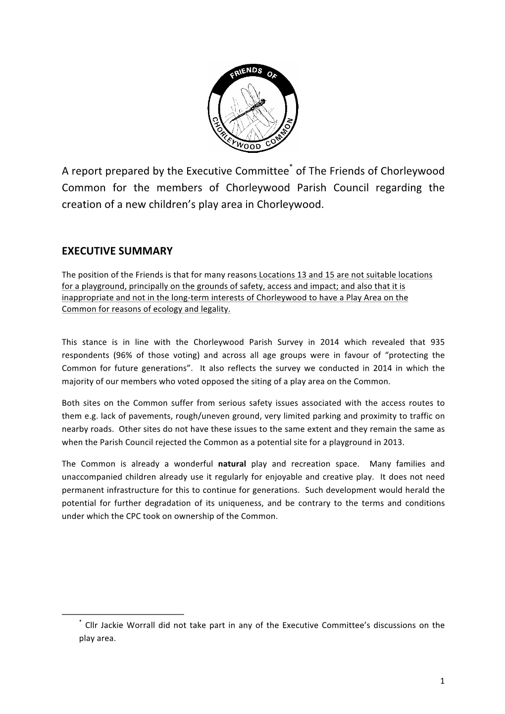 Full Text of Our Report to the PACAC (15 Oct 2015)