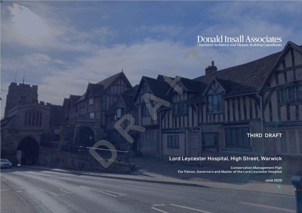 Lord Leycester Hospital, High Street, Warwick THIRD DRAFT