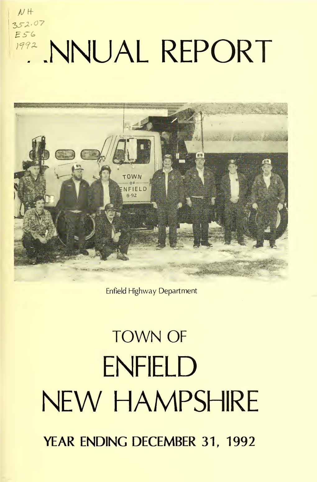 Annual Report of the Town of Enfield, New