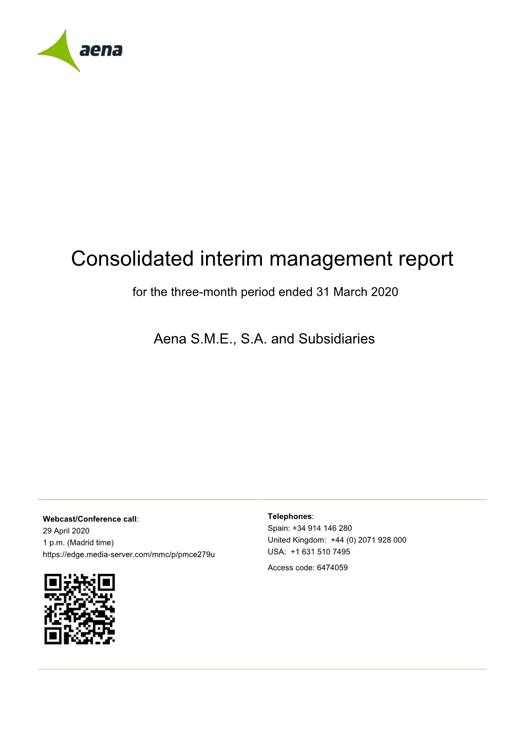 Consolidated Interim Management Report