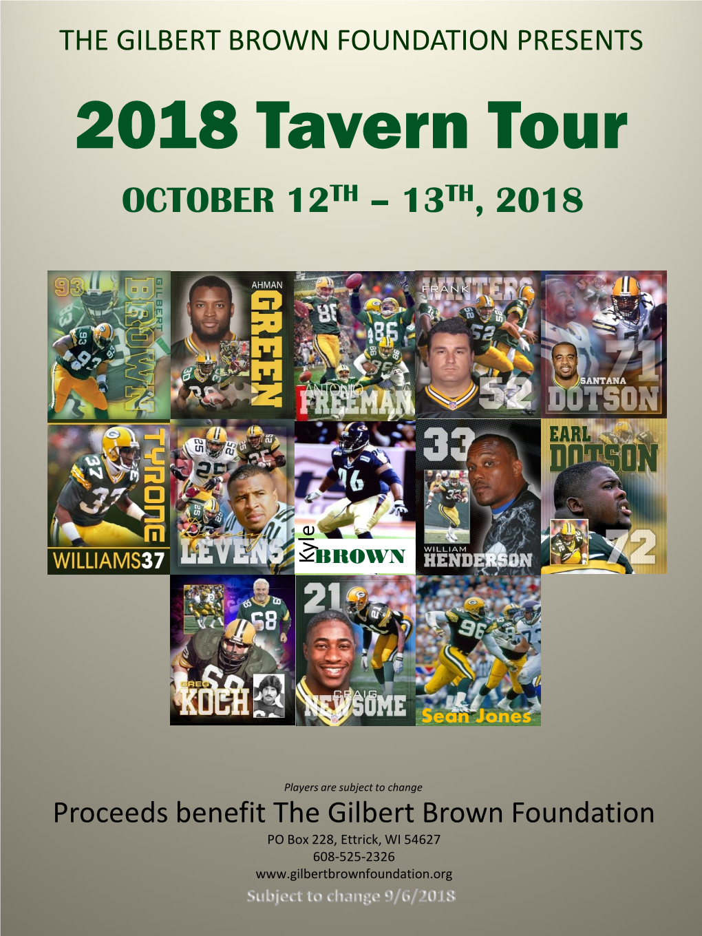 2018 Tavern Tour