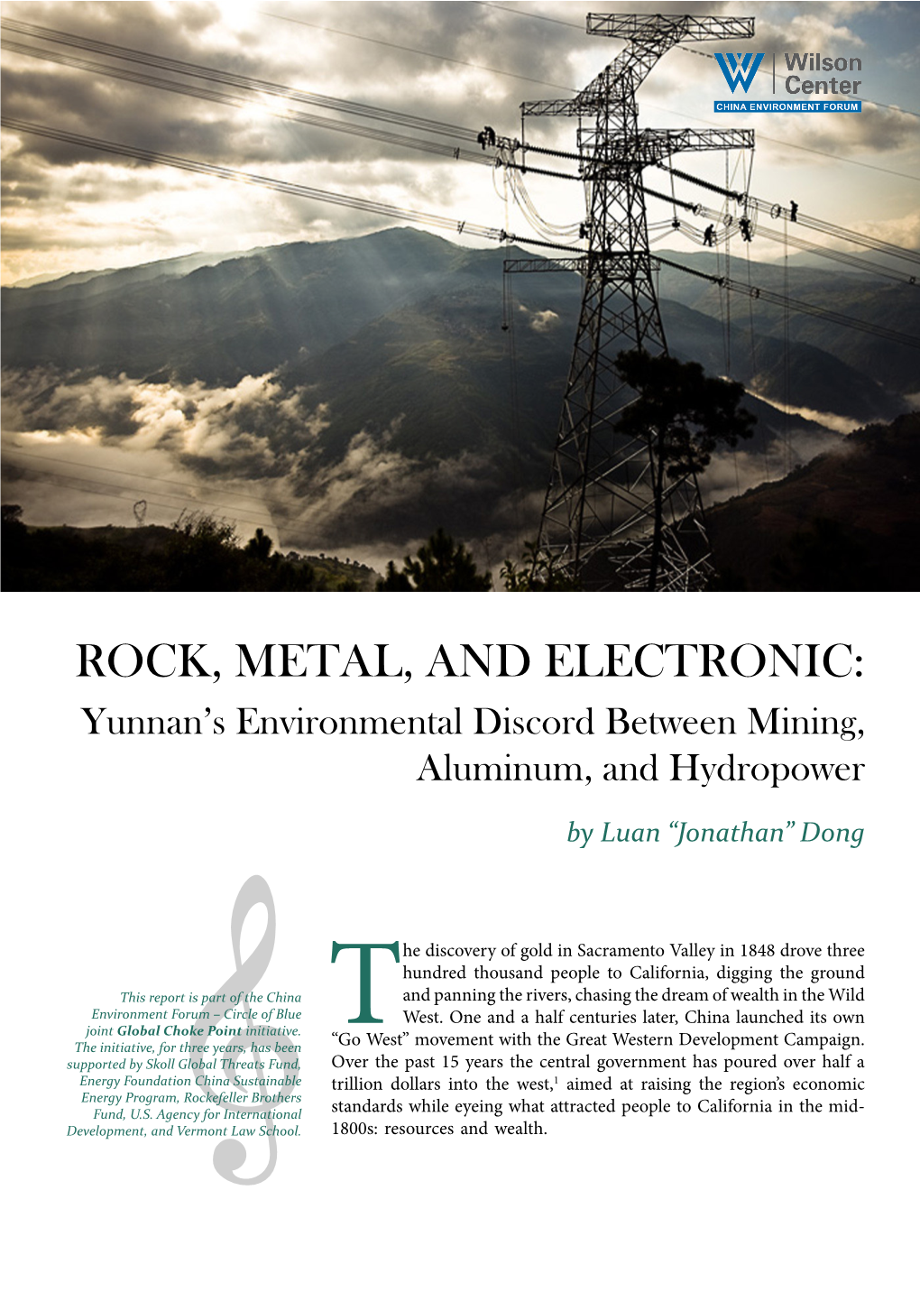 Rock, Metal, and Electronic: Yunnan’S Environmental Discord Between Mining, Aluminum, and Hydropower