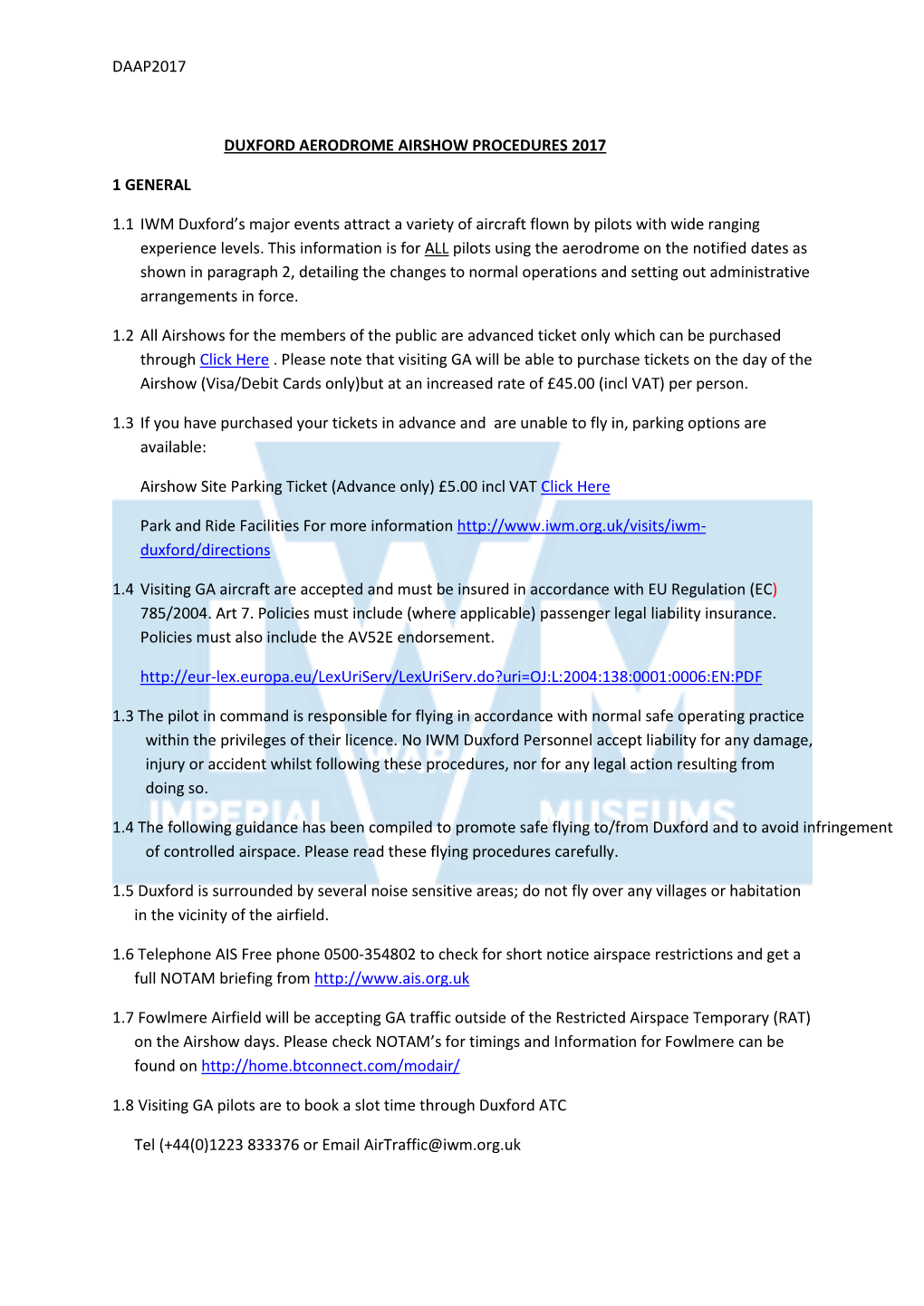 Daap2017 Duxford Aerodrome Airshow Procedures 2017 1