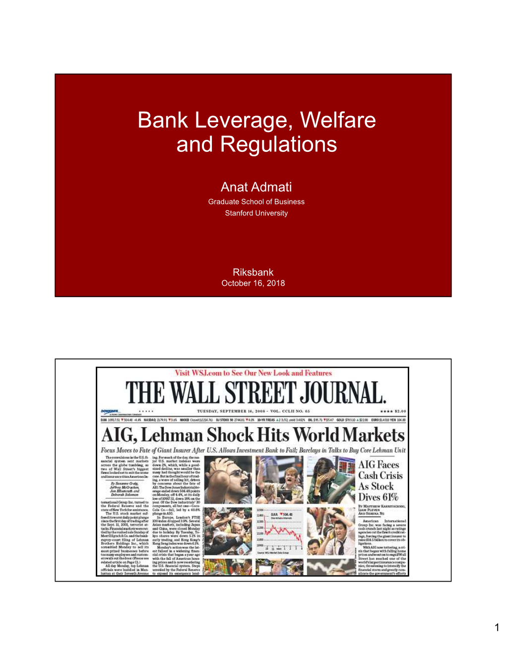 Bank Leverage, Welfare and Regulations